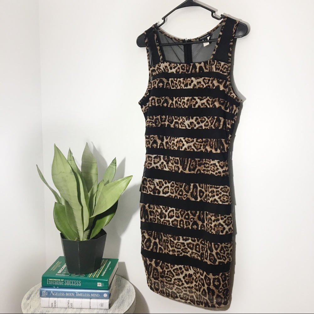 NikiBiki | Animal Print Ruffle Dress Size L